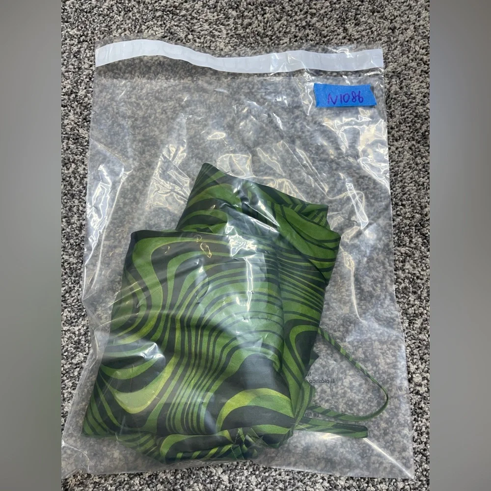 Zara Women’s printed midi Slip dress size small Grunge Abstract Blogger Hot - Picture 12 of 12